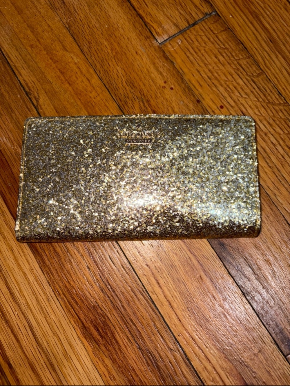kate spade Gold Glitter Wallet